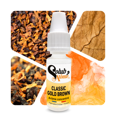 Tabac Gold brown - Arôme concentré e-Iiquide - Solubarome