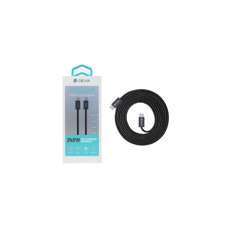 Câble USB-C à USB-C 2m 240W - Devia