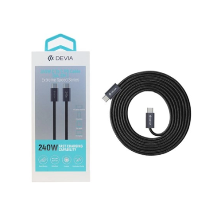 Câble USB-C à USB-C 2m 240W - Devia
