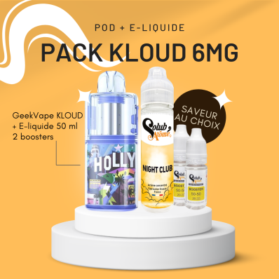 Pack Pod Kloud + E-liquide 50ml 0mg