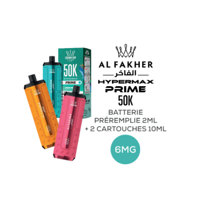 Kit Hyper Max Prime 50k 6mg Al Fakher