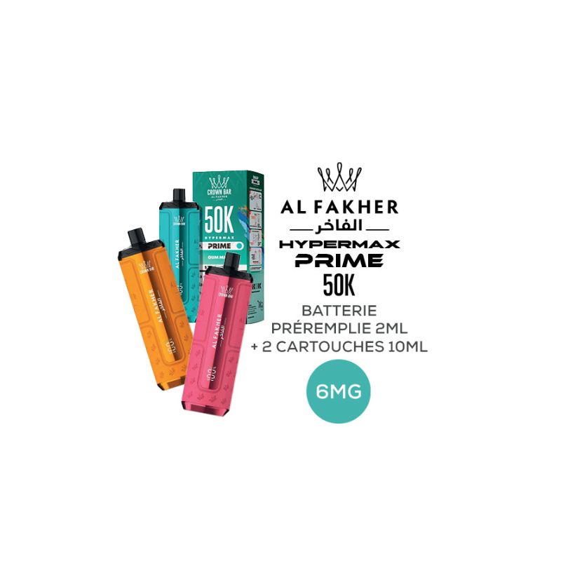 Kit Hyper Max Prime 50k 6mg Al Fakher