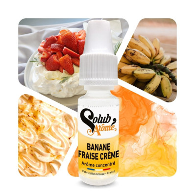 Banane fraise crème - Arôme concentré e-Iiquide - Solubarome