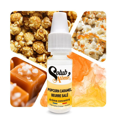 Popcorn caramel beurre salé - Arôme concentré e-Iiquide - Solubarome