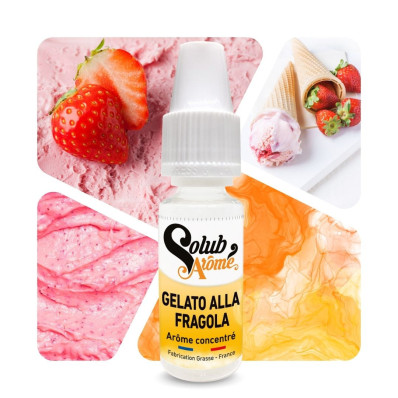 Gelato alla fragola - Arôme concentré e-Iiquide - Solubarome