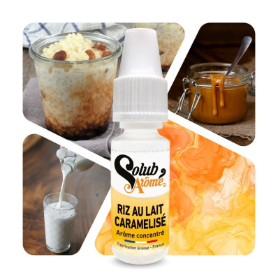 Riz au lait Caramélisé - Arôme concentré e-Iiquide - Solubarome