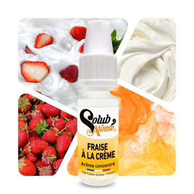 Fraise à la crème - Arôme concentré e-liquide - Solubarome